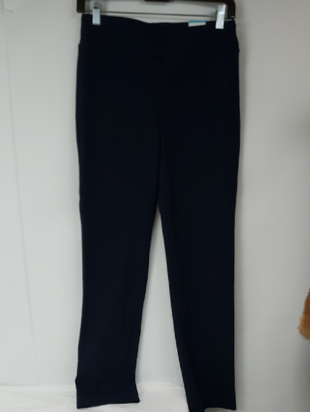 J. McLaughlin Winter Navy Straight-Leg Pull-On Pants